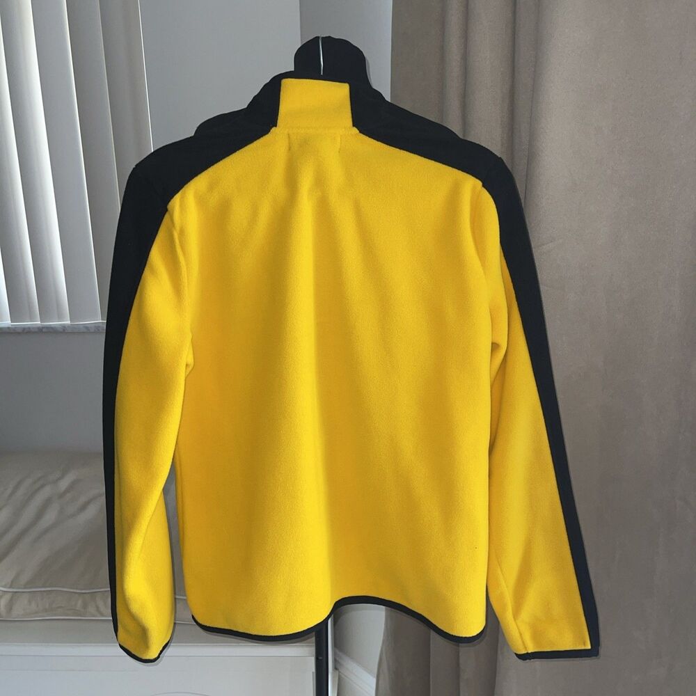 Ralph Lauren LRL Active Women's Fleece Jacket Size L Full Zip Yellow Black - Picture 4 of 7
